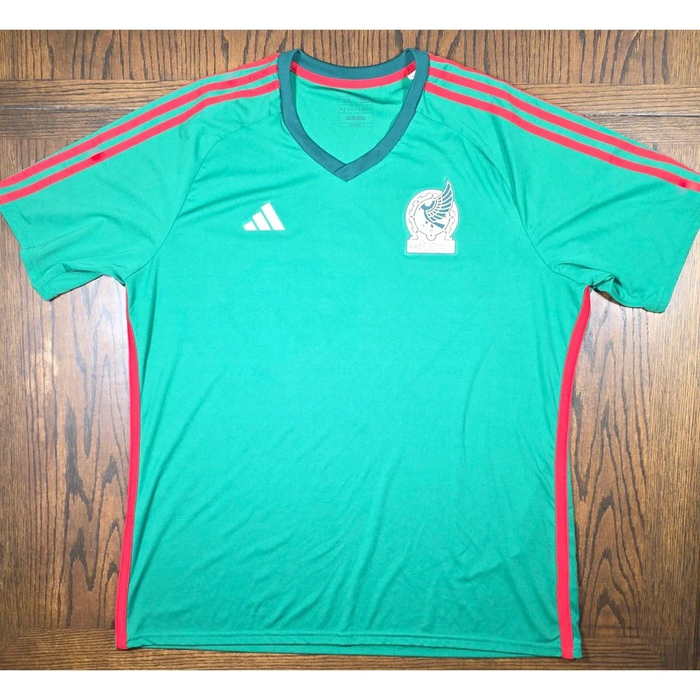 Adidas Mexico National Team 2022 Home Fanshirt Training Jersey Mens 2XL Slim Fit